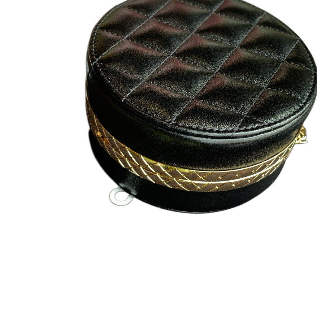 Chanel AP3046 Dinner Bag Lambskin Black Gold Hardware