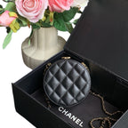 Chanel AP3046 Dinner Bag Lambskin Black Gold Hardware