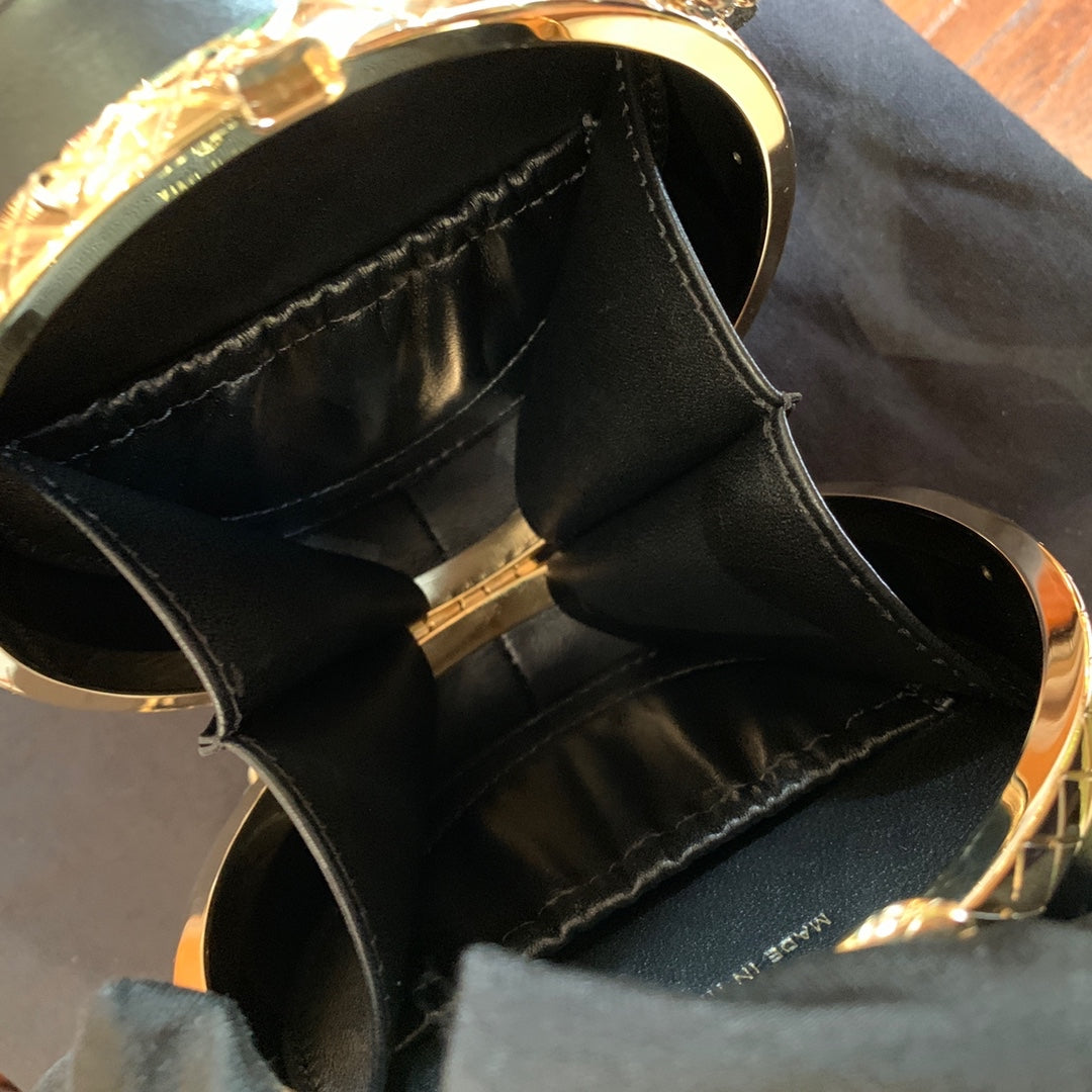 Chanel AP3046 Dinner Bag Lambskin Black Gold Hardware