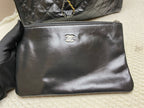 Chanel Gabrielle Bucket Bag Black Quilted & Smooth Leather Gold & Silver Hardware
