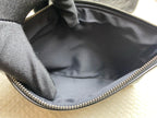 Chanel Gabrielle Bucket Bag Black Quilted & Smooth Leather Gold & Silver Hardware