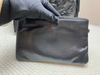 Chanel Gabrielle Bucket Bag Black Quilted & Smooth Leather Gold & Silver Hardware