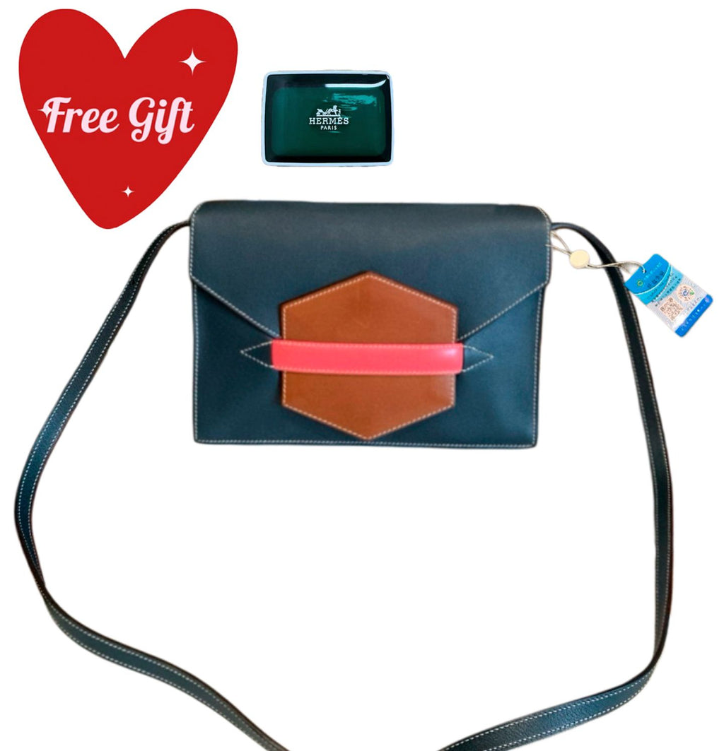 Hermes 24/24 Shoulder Bag Deep Teal Leather