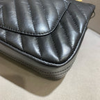 Chanel Reissue Flap Bag Black Chevron Quilted Leather Gold Hardware