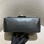 Chanel Reissue Flap Bag Black Chevron Quilted Leather Gold Hardware