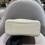Chanel Gabrielle Small Backpack Off-white Quilted Leather Mixed-Metal Hardware