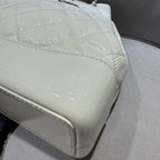 Chanel Gabrielle Small Backpack Off-white Quilted Leather Mixed-Metal Hardware