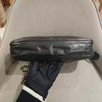 Chanel Vintage Camera Bag Black Quilted Leather Gold Hardware