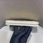 Chanel Classic Zip-Around Wallet Beige Caviar Leather Silver Hardware