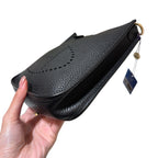 Hermes Evelyne TPM Crossbody Bag Black Clemence Gold Hardware
