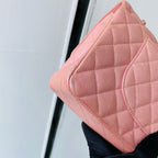 CHANEL Classic Flap Medium | Pearlised Pink Litchi-Grain | Gold Hardware