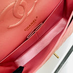 CHANEL Classic Flap Medium | Pearlised Pink Litchi-Grain | Gold Hardware