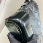 Chanel Gabrielle Small Hobo Handbag Black Quilted Lambskin Gold Silver & Ruthenium Hardware