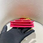 Chanel Classic Crossbody Bag Fuchsia Pink Caviar Leather Gold Hardware