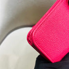 Chanel Classic Crossbody Bag Fuchsia Pink Caviar Leather Gold Hardware