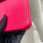 Chanel Classic Crossbody Bag Fuchsia Pink Caviar Leather Gold Hardware