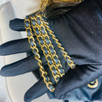 Chanel Quilted Backpack Black Leather Gold Hardware