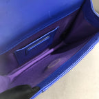 Bvlgari Serpenti Forever Shoulder Bag Royal Blue Leather Gold Hardware