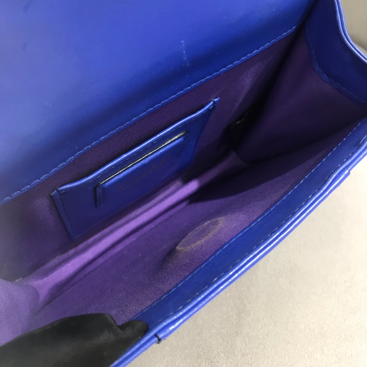 Bvlgari Serpenti Forever Shoulder Bag Royal Blue Leather Gold Hardware