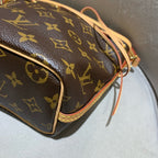 Louis Vuitton Nano Noé Bucket Bag Monogram Canvas Gold Hardware