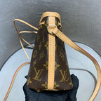 Louis Vuitton Nano Noé Bucket Bag Monogram Canvas Gold Hardware