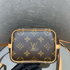 Louis Vuitton Nano Noé Bucket Bag Monogram Canvas Gold Hardware