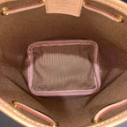 Louis Vuitton Nano Noé Bucket Bag Monogram Canvas Gold Hardware