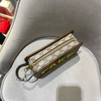 Gucci Clutch Bag Canvas Silver Hardware
