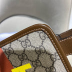 Gucci Clutch Bag Canvas Silver Hardware
