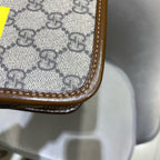 Gucci Clutch Bag Canvas Silver Hardware