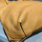 Gucci GG Canvas Tassel Bucket Bag Beige Gold Hardware