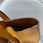 Gucci GG Canvas Tassel Bucket Bag Beige Gold Hardware