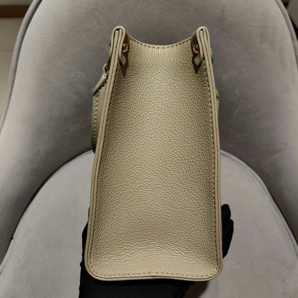 Louis Vuitton Monogram Empreinte Onthego PM Tote Bag Avocado Green Gold Hardware