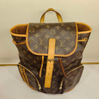 Louis Vuitton Monogram Bosphore Backpack Brown Gold Hardware