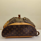 Louis Vuitton Monogram Bosphore Backpack Brown Gold Hardware