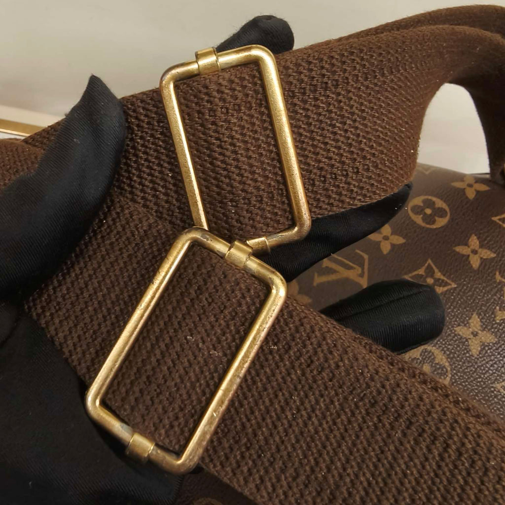 Louis Vuitton Monogram Bosphore Backpack Brown Gold Hardware