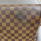 Louis Vuitton Damier Ebene District PM Messenger Bag Brown Silver Hardware