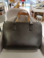 Louis Vuitton Monogram Mat Briefcase Space Gray Silver Hardware