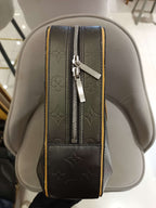 Louis Vuitton Monogram Mat Briefcase Space Gray Silver Hardware