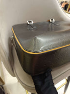 Louis Vuitton Monogram Mat Briefcase Space Gray Silver Hardware
