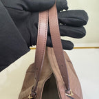 Gucci Microguccissima Tote Bag Brown Leather Gold Hardware