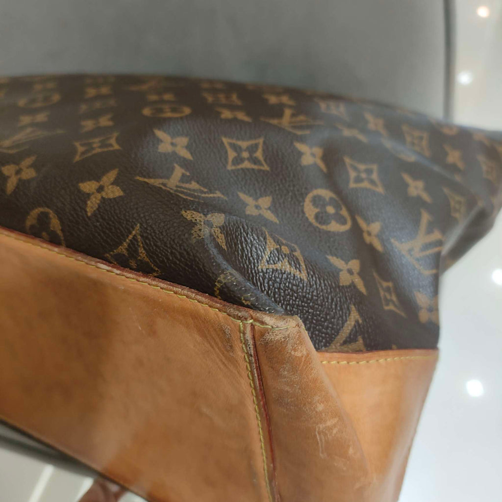Louis Vuitton Damier Ebene Cabas Piano Tote Bag Brown Gold Hardware