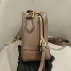 Gucci Ophidia Shoulder Bag GG Supreme Canvas Brown Leather Gold Hardware