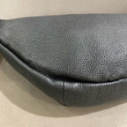 Gucci Print Belt Bag Black Pebbled Leather Gold Hardware