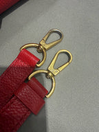 Louis Vuitton Vavin Top-Handle Bag Red Grained Leather Gold Hardware