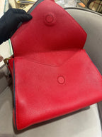 Louis Vuitton Vavin Top-Handle Bag Red Grained Leather Gold Hardware