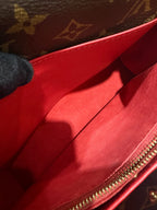 Louis Vuitton Vavin Top-Handle Bag Red Grained Leather Gold Hardware