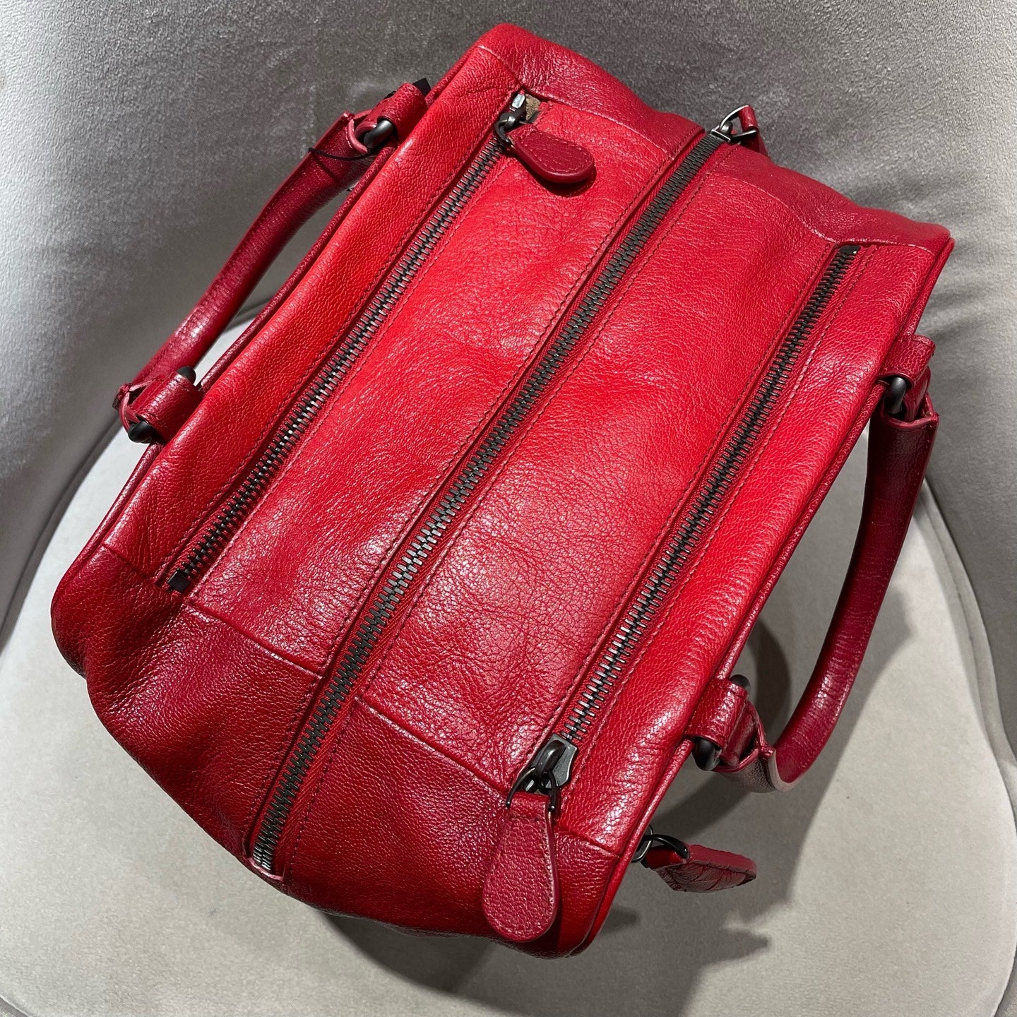 BOTTEGA VENETA Tote Bag | Gradient Red Leather | Pre-owned