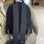 Fendi 7VZ042 Bugs Backpack Black Nylon Leather Gold Hardware