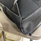 Fendi 7VZ042 Bugs Backpack Black Nylon Leather Gold Hardware